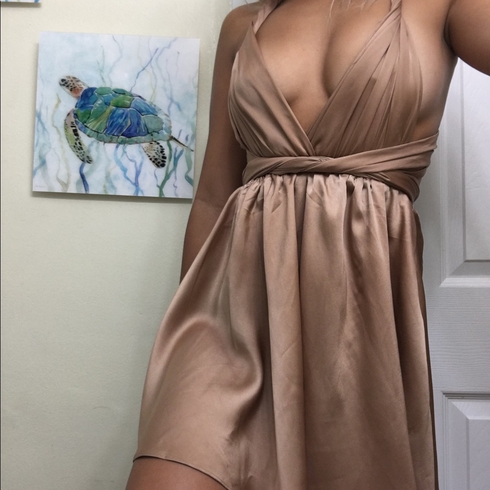 Boutique satin dress